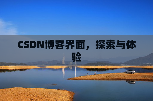 CSDN博客界面，探索与体验